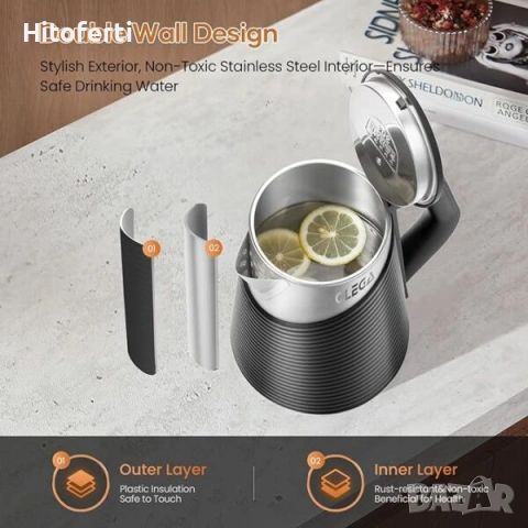 Електрическа кана OLEGA, снимка 2 - Кани - 53787411