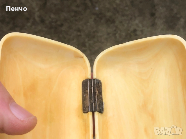 старинна кутия /табакера/ - слонова кост и сребро, снимка 14 - Антикварни и старинни предмети - 53413496