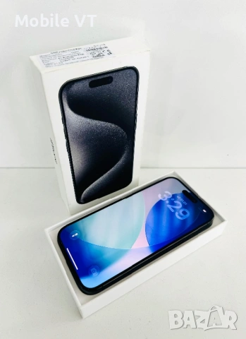 Като НОВ! iPhone 15 Pro 128GB Black Titanium ГАРАНЦИЯ!, снимка 2 - Apple iPhone - 53655106