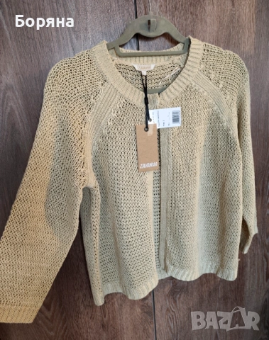 Zavanna нова къса жилетка плетиво с брошка тип Max Mara, снимка 13 - Жилетки - 53724956