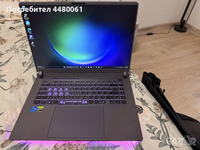 Лаптоп ASUS ROG Strix G16 (i7 / RTX 5070) – КАТО НОВ, 2г. Гаранция!, снимка 3 - Лаптопи за игри - 55905936