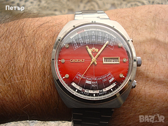 Нов Мъжки Часовник Orient Вечен календар с кутия, снимка 5 - Мъжки - 52896843