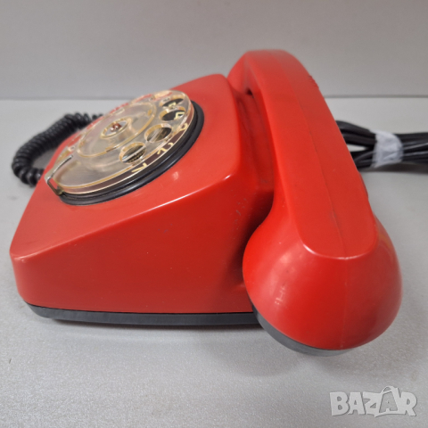 Стар Телефон с шайба "РЕСПРОМ"-Белоградчик ТА-600 от 1982 год., снимка 4 - Антикварни и старинни предмети - 44619216