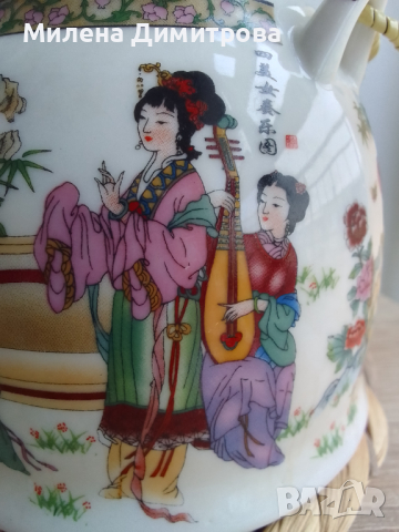 Китайски порцеланов сервиз за чай, снимка 10 - Сервизи - 44693331