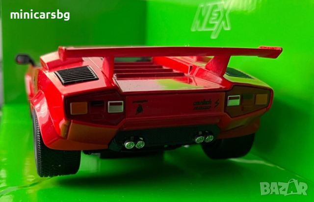 1:24 Метални колички: Lamborghini Countach LP 5000 S Welly, снимка 2 - Колекции - 44570013