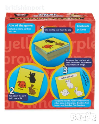 Образователна игра за научаване на цветовете на английски BrainBox, снимка 3 - Образователни игри - 48969726