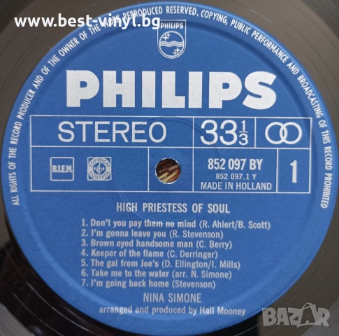 Грамофонна Плоча (Nina Simone - High Priestess Of Soul), снимка 3 - Грамофонни плочи - 52696236