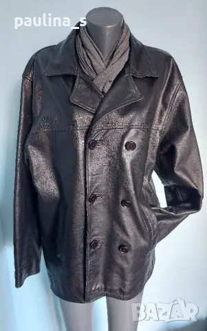  Винтидж / Рядка находка / Естествена кожа / унисекс яке "Wave Rebel" - рокерски бранд, снимка 8 - Якета - 48304446