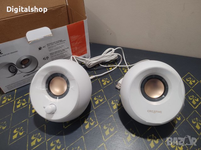 Creative Pebble, Черен/Бял /Аудио Продукти На Creative Labs/12м.г., снимка 1