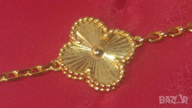 3 гривни с детелини стил Van Cleef с и без камъни, снимка 5 - Гривни - 53366768