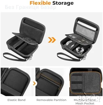 Нов K&F Concept калъф за фотоапарат – лека и компактена чанта за пътуване, снимка 3 - Чанти, стативи, аксесоари - 47519814