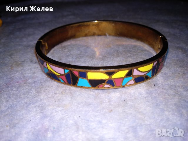 ЧУДЕСНА ФЕШЪН ГРИВНА от БЛАГОРОДНА СТОМАНА с ЕМАЙЛ-ЛАК Тип КЛЕТЪЧЕН ЕМАЙЛ 38341, снимка 13 - Гривни - 41096227