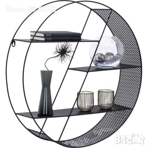Кръгла метална стенна етажерка, снимка 2 - Етажерки - 40918768