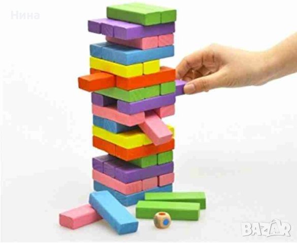 Дървена дженга, снимка 3 - Игри и пъзели - 41630148
