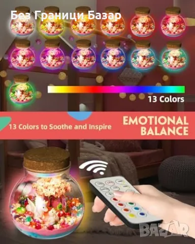 Нов Творчески комплект терариум с еднорог – светлина, фигурки, пясък, снимка 4 - Образователни игри - 49662075