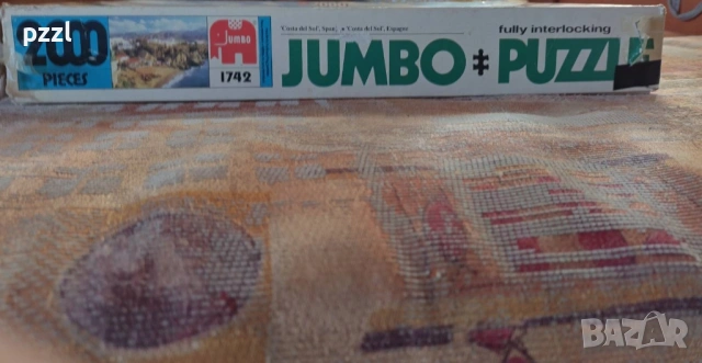 Пъзел "Costa Del Sol Spain” Jumbo 1984г. 2000 части, снимка 4 - Пъзели - 53694324