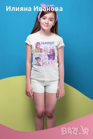 Тениска, ватирана блуза - KPop Demon Hunters, снимка 6 - Детски тениски и потници - 51521646