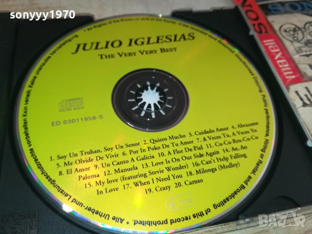 JULIO IGLESIAS CD 0808251734, снимка 3 - CD дискове - 51300738