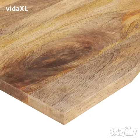 vidaXL Плот за бюро с извивка 100x80x2,5 см грубо мангово дърво масив, снимка 5 - Бюра - 56147325