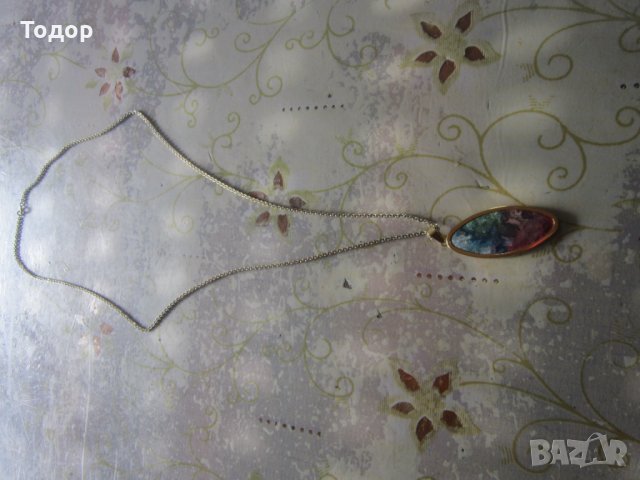 Позлатено колие с висулка медальон Америк ФБМ, снимка 7 - Колиета, медальони, синджири - 34788777