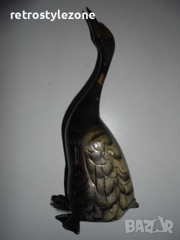 № 8518  стара метална фигурка на патица  , снимка 2 - Други ценни предмети - 53688164