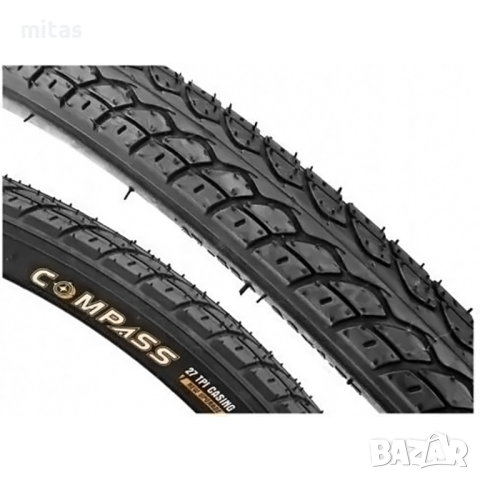 Външна гума за велосипед COMPASS (20 x 1.75) Защита от спукване - 4мм, снимка 5 - Части за велосипеди - 42614293