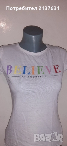 ДАМСКИ ТЕНИСКИ , БЛУЗИ - Размер S / M - 2 евро , снимка 3 - Тениски - 51631256