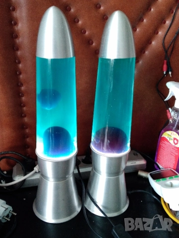 Лава-лампа, синя, снимка 4 - Други - 52442414