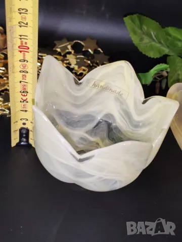 Много красива купичка/ бонбониера/Ръчна изработка и млечни преливащи цветове., снимка 7 - Чинии - 48826665