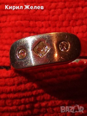 НЕЖЕН и СТИЛЕН с 3 ФАСЕТИРАНИ КАМЪКА ЦИРКОН СРЕБЪРЕН ПРЪСТЕН 925 ПРОБА СРЕБРО АРТ 11920, снимка 2 - Пръстени - 30395836