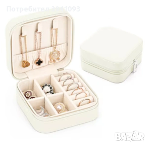 Кутия за бижута Преносима Удобна за пътуване Подарък за св. Валентин за момиче , снимка 3 - Други - 53443871