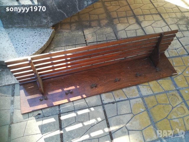 стара дървена закачалка 124х28х24см 0109210926, снимка 10 - Антикварни и старинни предмети - 33987566