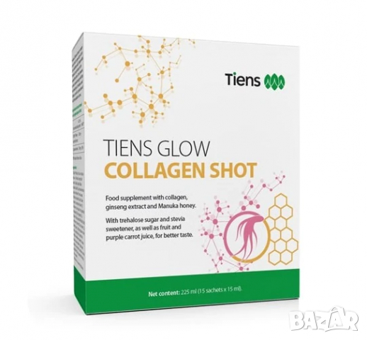 TIENS GLOW- колагенов шот - колаген от Tiens/Тиенс/Тянши, снимка 2 - Хранителни добавки - 36441735