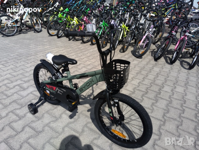 BYOX Велосипед 18" CHALLENGE зелен, снимка 4 - Велосипеди - 53558987
