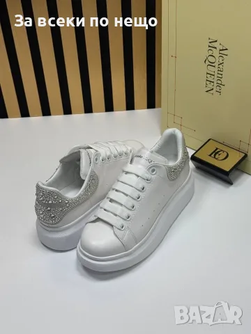 Alexander McQueen Дамски Маратонки С Кристали👟Дамски Спортни Обувки С Камъни - 3 Цвята Код E143, снимка 11 - Маратонки - 55799954