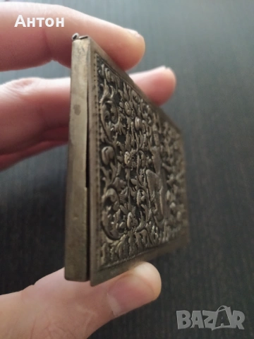 Посребрена кутийка , снимка 3 - Антикварни и старинни предмети - 53847610