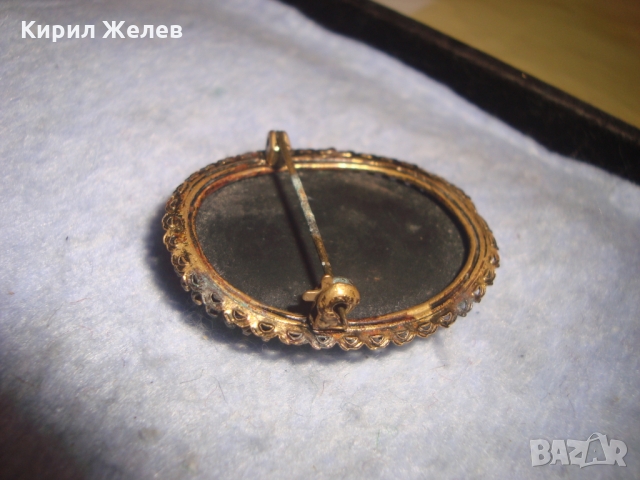 СТАРИННА ВИКТОРИАНСКА БРОНЗОВА КАМЕЯ БРОШКА от ШЛИФОВАН ХЕМАТИТ РЕТРО БИЖУ ЮВЕЛИРЕН УНИКАТ 20666, снимка 14 - Антикварни и старинни предмети - 36061112