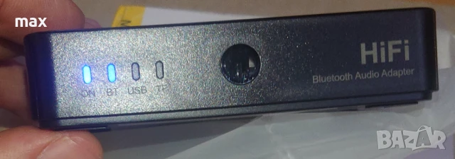 Интелигентен Bluetooth аудио адаптер с дистанционно,вградена батерия и опция микрофон за караоке.