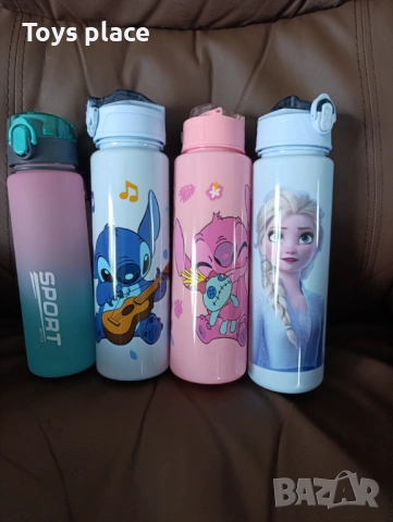 Шише за вода Лило и Стич Lilo and Stitch Бутилка за вода Стич, Бутилка Frozen Замръзналото кралство 