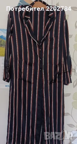 Дамски халат, пеньоар,сатен, памук , снимка 1