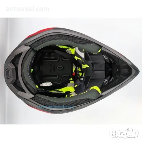 Каска Мотор Крос/АТВ/Бъги/Вело Бяла и Черна -32143, снимка 5 - Аксесоари и консумативи - 47632251