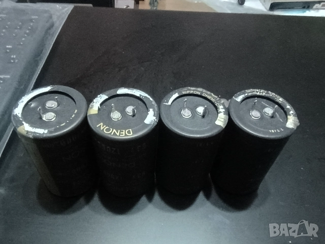 Японски кондензатори Denon / Nippon Chemi-con 12000uF/63V, снимка 7 - Ресийвъри, усилватели, смесителни пултове - 52676646