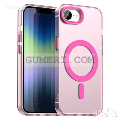 Хибриден Magsafe Мат Кейс за Apple iPhone 16e, снимка 4 - Калъфи, кейсове - 50008555