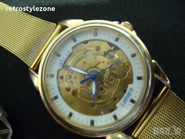 № 8025 стар часовник - SIECLE Lumiere   - ръчен  - мъжки  - механичен  - автоматичен / самоновиващ /