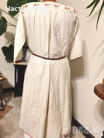 Автентична Старинна Хърцойска Риза Рокля от Народна Носия, снимка 3 - Антикварни и старинни предмети - 40844913