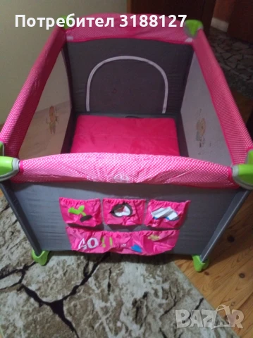 Преносимо детско сгъваемо легло и матрак, снимка 4 - Кошарки - 45119424
