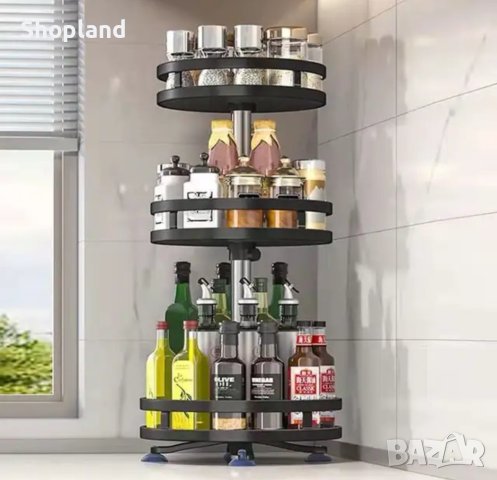 Въртящ се стелаж за съхранение, снимка 2 - Органайзери - 44144227