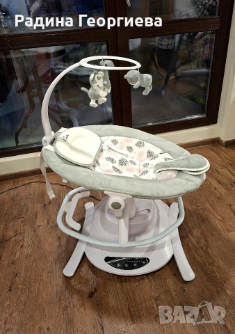 Електрическа люлка Cangaroo La Scala - розова, с гаранция до 2027 г., снимка 3 - Детски люлки - 53215696