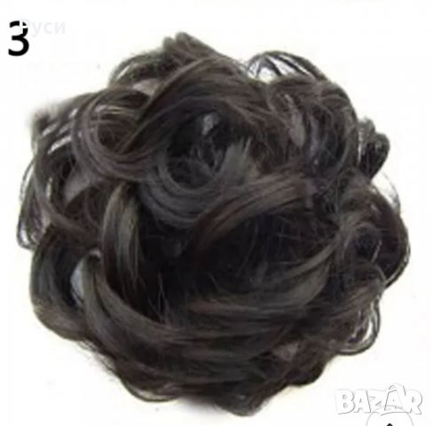 Ластик за коса, изкуствен косъм , снимка 2 - Аксесоари за коса - 39067934