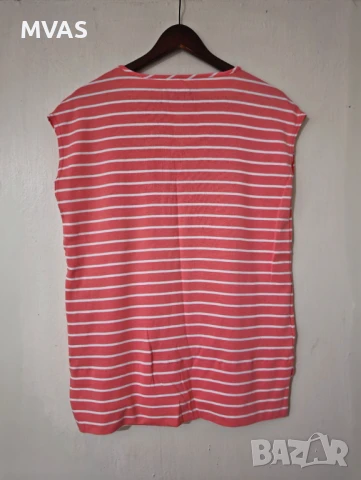 Нова дамска дълга памучна туника L размер коралово бяла, снимка 2 - Туники - 51068331